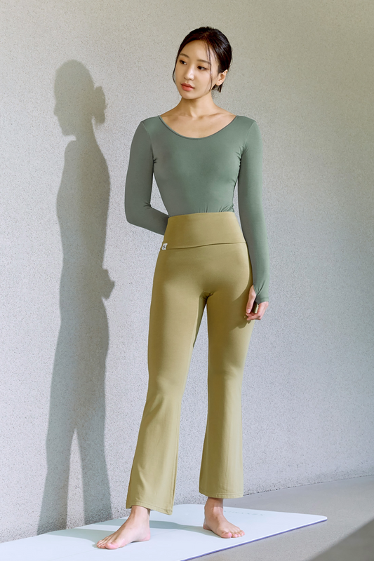 Balinese legíny s flexi pasem pistáciové