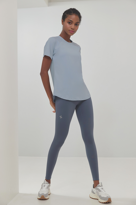 Xella Thermo legíny s vysokým pasem šedomodré